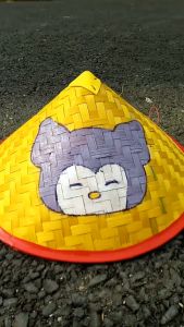 Caping motif kuromi untuk anak | topi caping anak tk