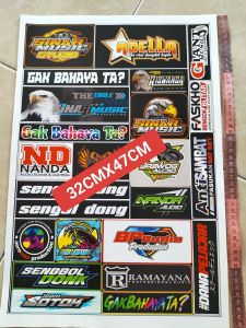 Stiker Sound System | Stiker Audio | Stiker Sound System Audio | Stiker Sound System Anti Air | Stiker Logo Sound System Ukuran 31cm x 47cm