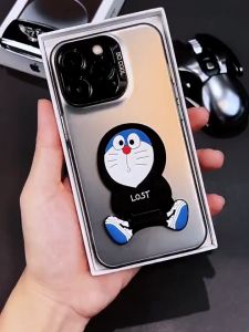 เคส OPPO Reno 13 14 12 11 5G OPPO Reno 14 13 12 11 Pro 5G เคส OPPO Reno 13F 11F 8Z 7Z 5G โดราเอมอนผิวด้านเคสกันกระแทกกับแม่เหล็กพร้อมที่ยึดแหวนอุปกรณ์ยึดกล้องป้องกันรอยนิ้วมือขาตั้งโทรศัพท์