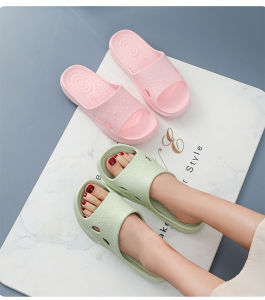 Veblen Womens Summer Slippers Soft Bottom Anti-Slip Silent Indoor Home Bathroom Outdoor Wear Cool Slippers EVA Material