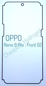 ฟิล์มกันรอยไฮโดรเจล | Hydrogel film ราคาถูก คุณภาพดี สำหรับ OPPO Reno 9 Reno 9 Pro Reno 9 Pro Plus