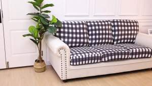 hyha Printing Sofa Couch Cushion Covers Replacement Individual Seat Cushion Covers Magic Sofa Covers Washable for Sectional Pets Pattern Sofa Slipcovers (1 Cushion Sofa Mushroom Flowers)