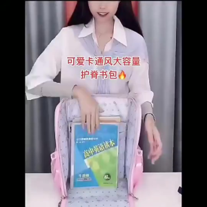 Tas Kancing Pita Ransel Sekolah Anak Perempuan Laki Laki Karakter Impor Backpack Besar Fashion