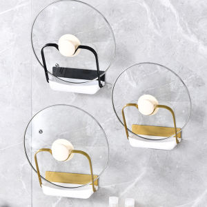 ชั้นวางหม้อชั้นวางของในห้องครัวแบบแขวนผนังไม่ต้องเจาะรูชั้นวางของอเนกประสงค์ใช้ในบ้านชั้นวางเขียงชั้นวางเขียงหลายชั้น