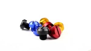 EELHOE | 2 Chiếc Nhôm CNC M10 X 1.25 Gương Chiếu Hậu Lỗ Cắm Vít Cho Xe Máy Chống Rỉ Sét Gương Chiếu Hậu Giá Đỡ