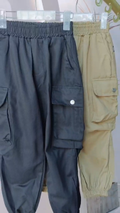 Cargo Pants for Kids Boys 3-14Y Korean Style Multi Pocket Christmas Party Jogger Pants for Boys