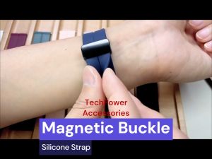 Garmin Watch Series Strap 18mm Width Magnetic Buckle Silicon Strap Tali Jam Garmin Forerunner 265S /255S /Garmin Venu 2S /vivomove 3s