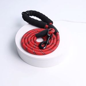 Dog Reflective Nylon Round Rope Dog Cat Night Luminous Collar For Dogs Accessories Products