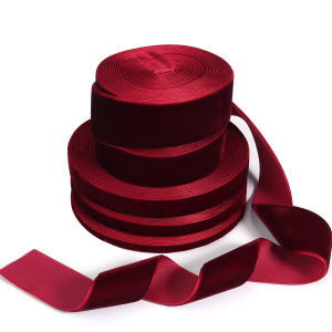 Bộ Ruy Băng Nhung Nhiều Màu Sắc Rộng 6mm-38mm Chất Liệu Polyester Dùng Để Gói Quà Thủ Công Bó Hoa Trang Trí Nhà Cửa Tiệc Tùng Giáng Sinh