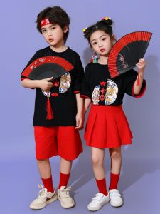 Gasvr | Childrens Chinese Style Performance Outfit Summer New Edition Ethnic Dance Costume