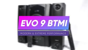 SONICGEAR Evo 9 BTMI 120W Bluetooth Karaoke Powerful Bass Speaker For TV and Computer ( 1 x Wireless Mic + Remote Controller Included)