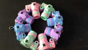 Đồ chơi Móc Khóa mô hình Máy Ảnh mini cute cực dễ thương cho bé có thể treo trang trí balo túi sách móc chìa khóa decor trong phòng