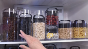 Prepara Evak Fresh Saver Airless Canister – Glass & Stainless Steel with Black Gloss Handle (3 Sizes: 709ml 1.36L 2.2L)