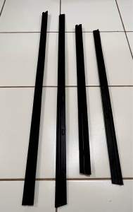 1 SET INNER CHANNEL RUBBER MOLDING WEATHERSTRIP TOYOTA FORTUNER 2005 2006 2007 2008 2009 2010 2011 2012 2013 2014 2015