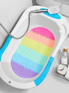 Odorless Silicone Baby Bath Mat Anti-Slip Pad for Shower And Bathtub Child Safety Floor Mat Non-Slip Bathroom Mat Home Use