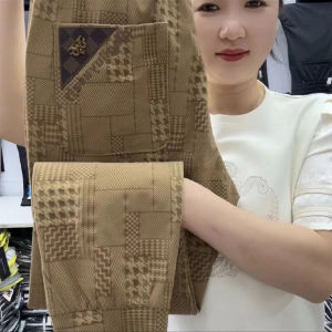 Quần Dài Nam Vải Lụa Băng Mùa Hè Nhanh Khô Quần Dài Nam Thời Trang Thường Ngày Quần Bó Quần Dài Thoáng Khí Cạp Vừa