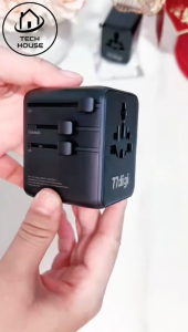 77digi 70W Travel Adapter 3 Type-C + 2 USB A Fast Charging International Worldwide Universal Travel Plug Adapter WWA70