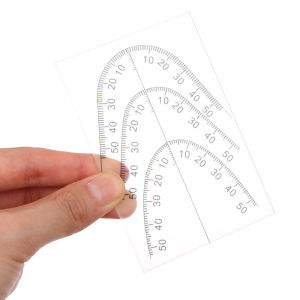 1pc Transparent Dental Arch Curvature Ruler 3Layer Arc Dental Guide Plate Complete Denture Alignment Tool Dental Clinic Supplies
