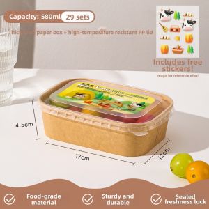 COOKER KING | Disposable Paper Meal Box for Picnics and Camping Food-Grade