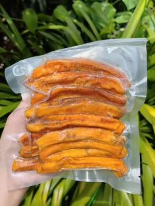 Chuối Laba Đà Lạt sấy dẻo nhiều mật ngọt tự nhiên Chuối tiến vua Hương vị nguyên bản không đường Gói 250g  Moony Farm