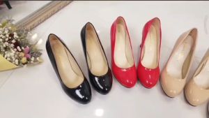 College student professional etiquette high heels female stiletto flight attendant with formal wear graduation interview black work shoes Footwear Elegant Stylish