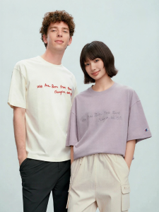 Champion | Casual Personal Slogan T-Shirt Loose