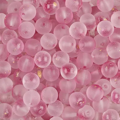 RUNCHE | Frosted Glass Beads 8-10mm Accessories