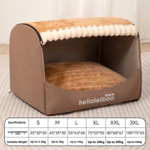HELLOLEIBOO | Four Seasons Warm Semi-enclosed Dog House