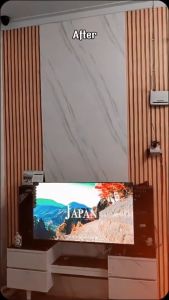 WALLPAPER DINDING ELEGAN PANEL KAYU 8M S/D 9M x 45CM