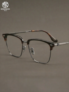 MOKCHEON | Kính Mát Nam Khung Lớn Bán Vòng Titanium Sáng 150MM