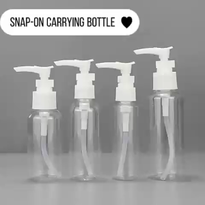10pcs - 50/100ML Pump Bottle Clear Refillable Travel Accessories Emulsion Lotion Shampoo Storage Bottle