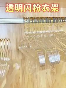 10pcs Gantungan Baju Akrilik Kristal Aestetik Slip | Gantungan Multifungsi | Jepit Pakaian