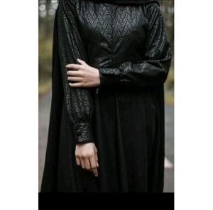 Hermosa - Gamis Embos Motif Kipas Hitam Wolfis Premium Umbrella 4m | Gamis Hermosa