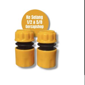 Konektor Adaptor Cepat Kran Air Y Cabang Untuk Standard keran rumah "1/2" & "3/4"