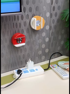 [SG Ready Stock]Adjustable Suction Cup Wall Mounted Socket Multifunctional Holder Punch Free Universal Plug Storage Rack