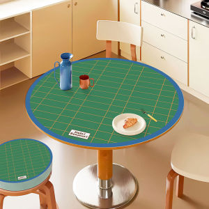 Minimalist Color-blocked Leather Luxury Vintage Waterproof Oily-Resistant Heat-Resistant Tablemat