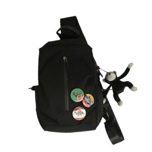 OUDENGPAI | Túi đeo chéo đeo vai nam nữ đeo chéo đi xe đạp đi làm Túi đeo vai đơn Túi đeo vai Túi đeo vai vuông mềm có khóa kéo màu trơn