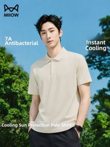 MiiOW | Summer Thin Mens Polo Shirt for Business Casual Wear