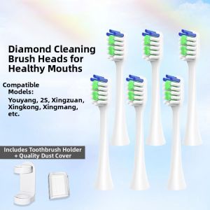 Lebooo Huawei Electric Toothbrush Head Compatible Soft Bristle Deep Cleaning Nylon Brushes Replacement Head 2S Starlight Diamond Joy