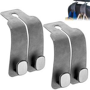 ตะขอเกี่ยวเบาะรถยนต์ 1/2 ชิ้นสําหรับพนักพิงศีรษะ | ตะขอเกี่ยวกระเป๋าพนักพิงศีรษะคู่สําหรับรถยนต์ | ตะขอเก็บของด้านหลังเบาะรถยนต์อเนกประสงค์พร้อมตะขอโลหะ