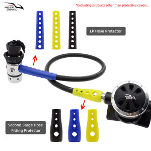 1 PCS Scuba Diving Regulator Hose Protector Cover 2nd Stage/LP Hose PVC Portable Vented Protective Sleeve Diving Accessories