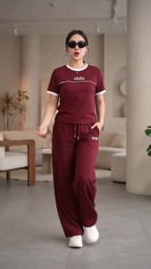 TRENDING COMBI ALO TERNO PANTS HIGH-QUALITY COTTON SPAND FABRIC SIZE FIT MEDIUM UP TO 2XL FRAME