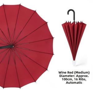 JINLANSHENG | Rainproof Double Capacity Auto Long Handle Umbrella 16 Ribs