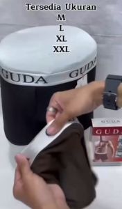CELANA DALAM BOXER PRIA GUDA 3 PCS COTTON PORI CD PRIA SPORT