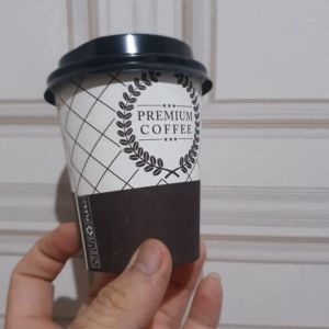 Paper Cup Premium Coffee  9 Oz 220 ml  + LID tutup / Tea Cup / Gelas Kopi / Gelas kertas / Paper Hot Cup (50 pcs)