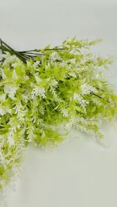 Daun rumput Lavender ACC Semak Kilap Cabang 5 - Hiasan kamar plastik - Tanaman Hias rumput plastik - artificial - bunga import murah - hiasan bunga Dekorasi Pelaminan