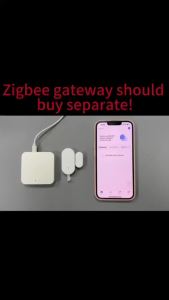 Tuya Zigbee Mini Door Sensor Door Open/Closed Detector Home Alarm Security Protection Smart Life Control Need Zigbee Hub