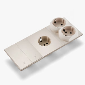 Skin Sensation Integrated Panel Power Sockets Embedded Skin Feel Paint Rocker Switch Button Light Switch Wall Socket Embedded