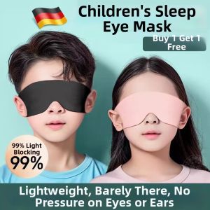NAIFUNA | Childrens Sleeping Ice Silk Eye Mask Light Blocking Fatigue Relief