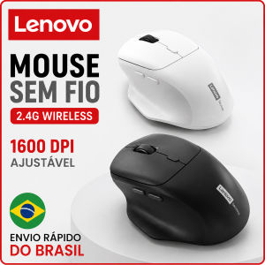 Lenovo | Lenovo Wireless Mouse Ergonomic Design 2.4G Dual-Mode Connection Large-Capacity Battery Comfortable For Gaming And Office Use